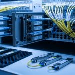 Quantum optics meets fiber transceivers: a data center case study