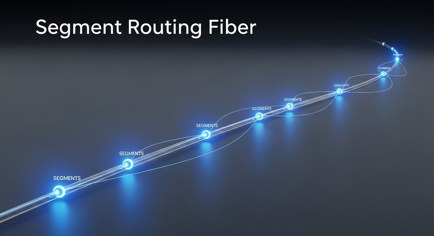 Minimalist design showcasing segment routing fiber, Segment Routing with Optical: SR-MPLS Transceiver Considerations, clean c