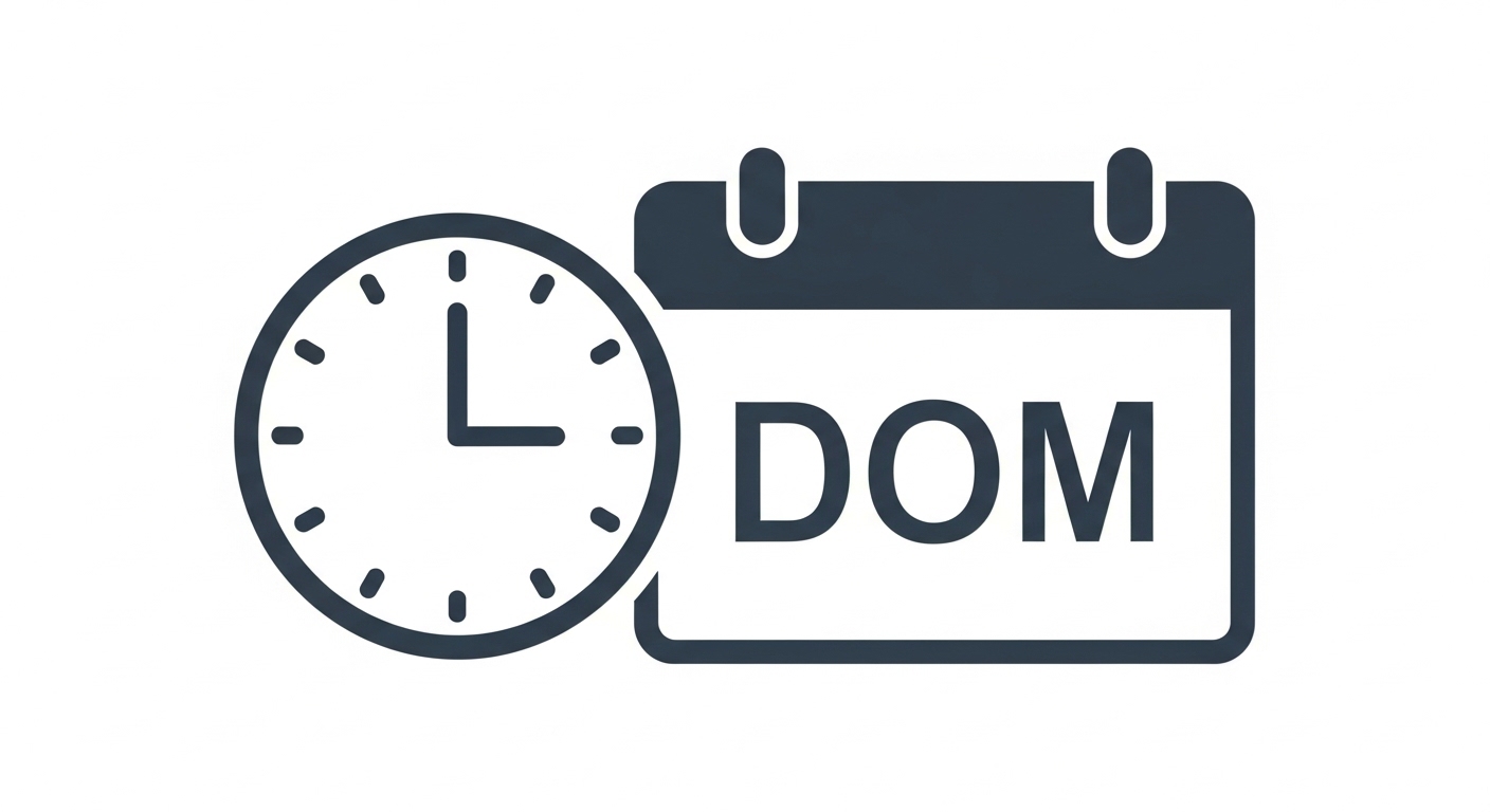 Concept art style image showing a cost-risk dashboard overlay on a server rack, with icons for “DOM,” “temperature,” “optical