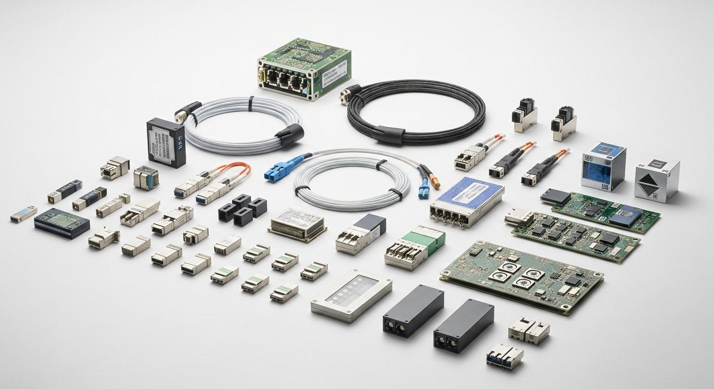 Professional product photography of optical solutions, Implementing Optical Solutions for Edge Computing Use Cases, clean bac